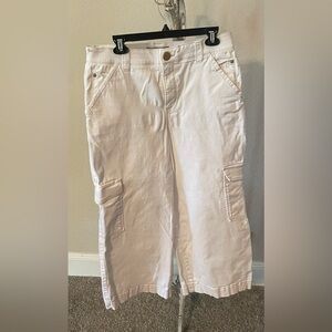 Democracy white denim wide leg  jeans 14